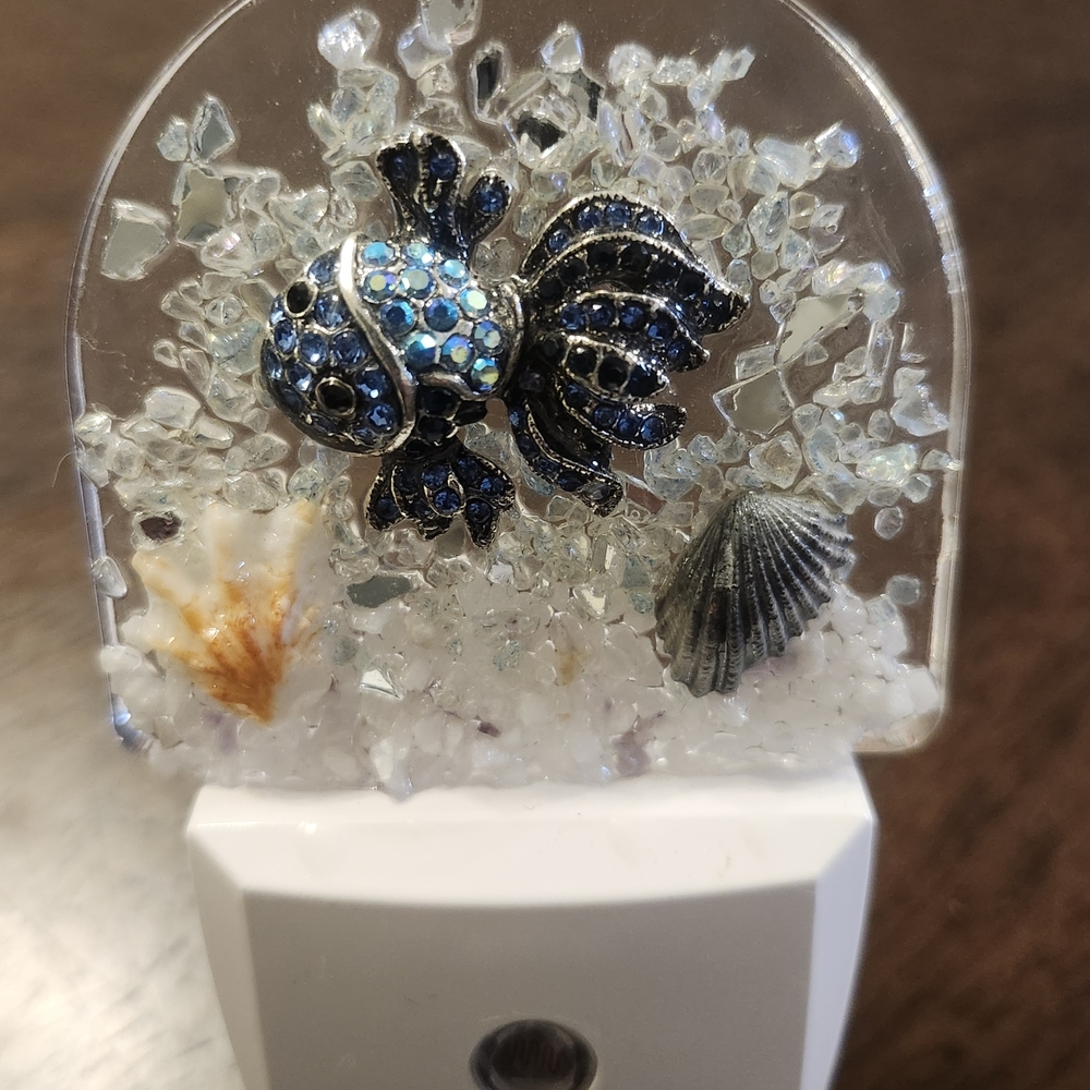 Crystal Decorative Fish Night Light